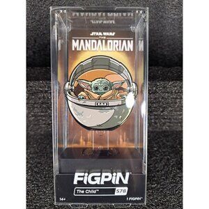 FiGPiN Disney Enamel Pin Star Wars The Mandalorian Child‎ #578 Boxed Sealed